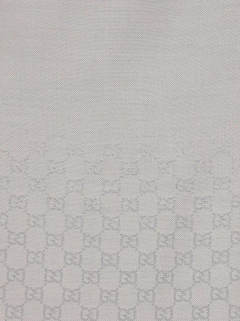 Gucci jacquard fringed scarf - Grey - zdjęcie produktu nr 2