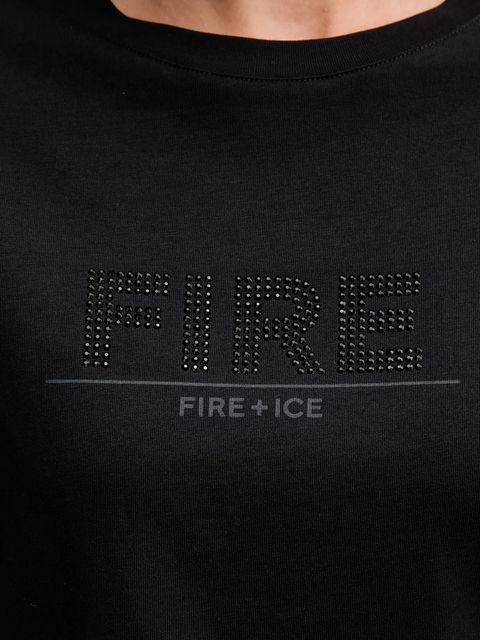 BOGNER Fire+Ice t-shirt bawełniany SINJA damski kolor czarny 54507308