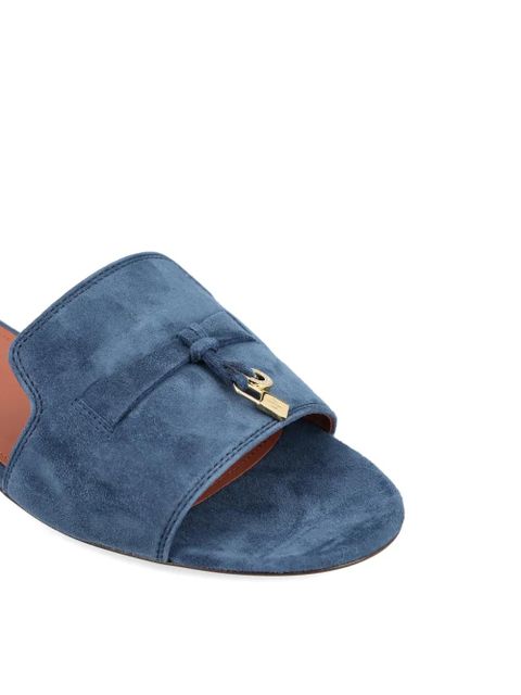 Loro Piana knot-detail sandals - Blue