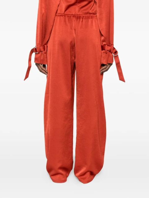 Nanushka Zoela elastic waist barrel leg trousers - Orange