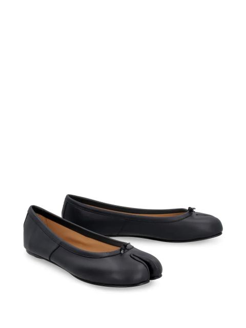 Maison Margiela Tabi leather ballerina shoes - Black - zdjęcie produktu nr 2