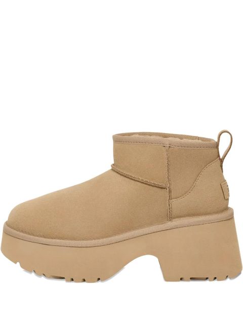 UGG Classic Ultra Mini New Heights platform pull-tab boots - Neutrals - zdjęcie produktu nr 1