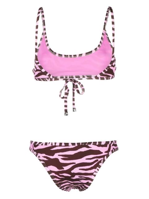 The Attico zebra-print bikini - Brown - zdjęcie produktu nr 2