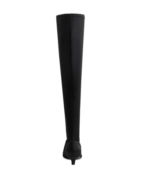 TOTEME 40mm satin knee-high boots - Black - zdjęcie produktu nr 2