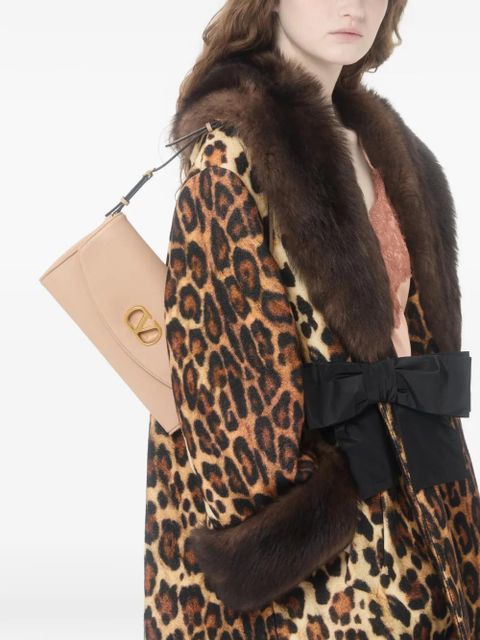 Valentino Garavani small DeVain VLogo shoulder bag - Neutrals