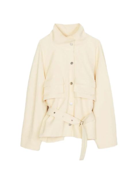 3.1 Phillip Lim belted front-pockets jacket - Neutrals - zdjęcie produktu nr 1