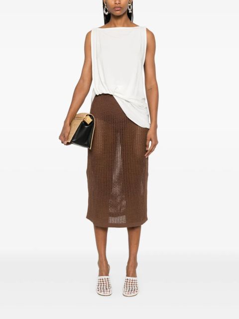 MC2 Saint Barth Darline midi skirt - Brown
