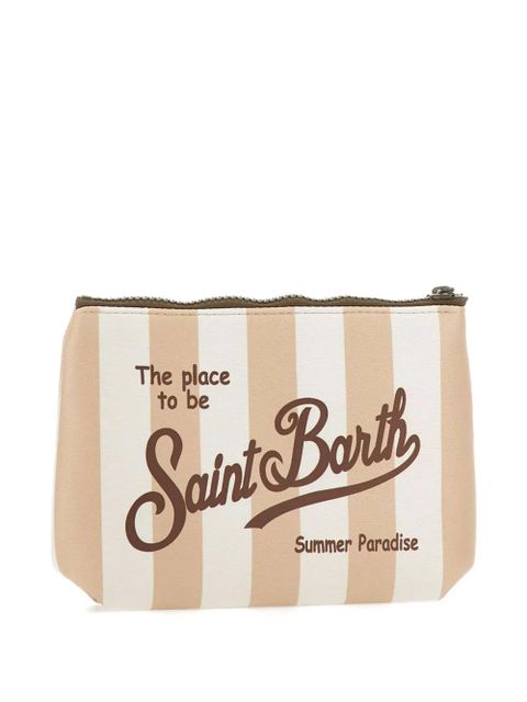 MC2 Saint Barth Aline Stripes Pop clutch bag - Neutrals - zdjęcie produktu nr 2
