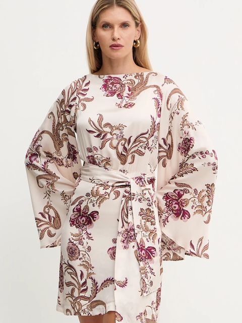 Marciano by Guess sukienka LOREDANA kolor beżowy mini prosta 5YGK40 7298A - zdjęcie produktu nr 1