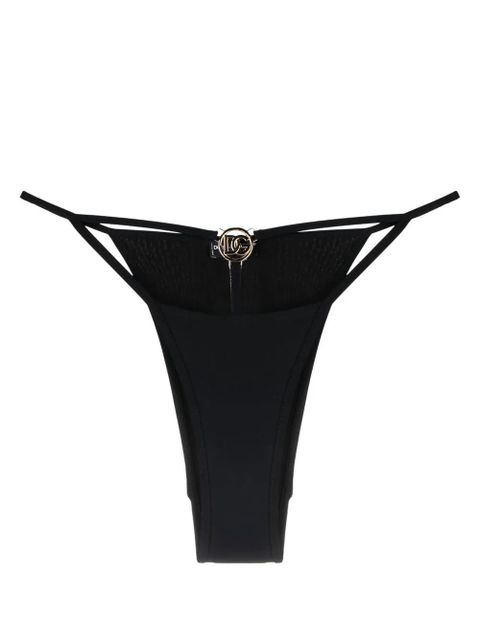 Dolce & Gabbana DG-logo cut-out bikini bottoms - Black - zdjęcie produktu nr 1