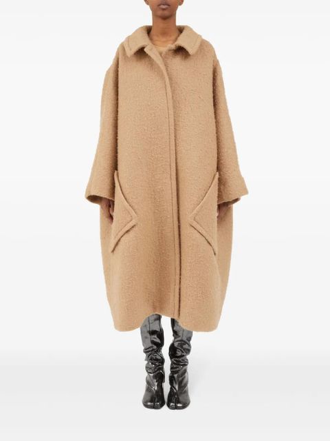 Maison Margiela oversized effect bouclé mohair coat - Neutrals - zdjęcie produktu nr 2