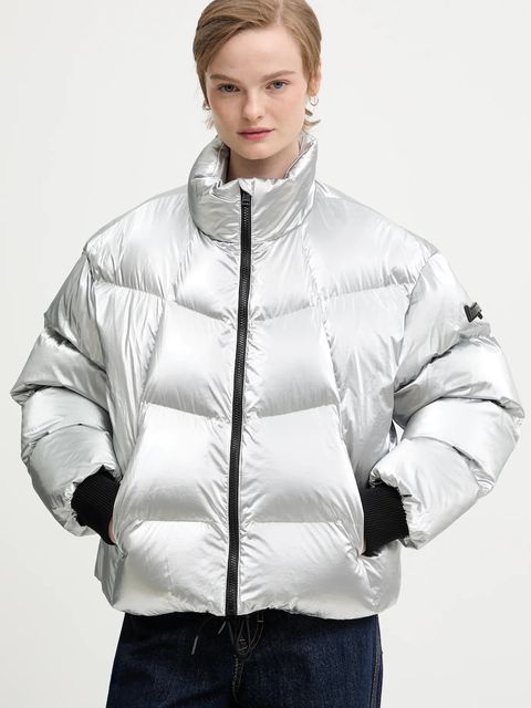 Hugo Blue kurtka kolor srebrny zimowa oversize 50546368 - zdjęcie produktu nr 1