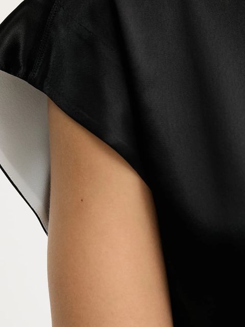 BOSS bluzka damska kolor czarny gładka 50541815