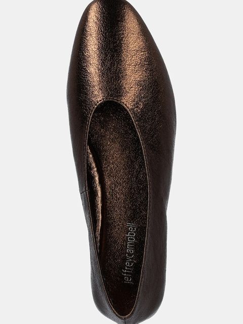Jeffrey Campbell baleriny skórzane Romp kolor brązowy JC-1268-2-23