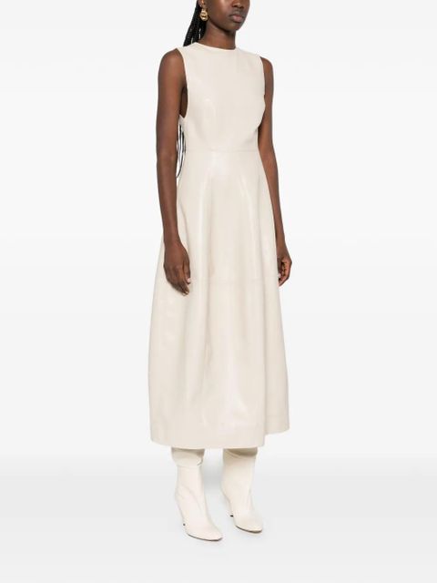 Nanushka crew-neck midi dress - Neutrals