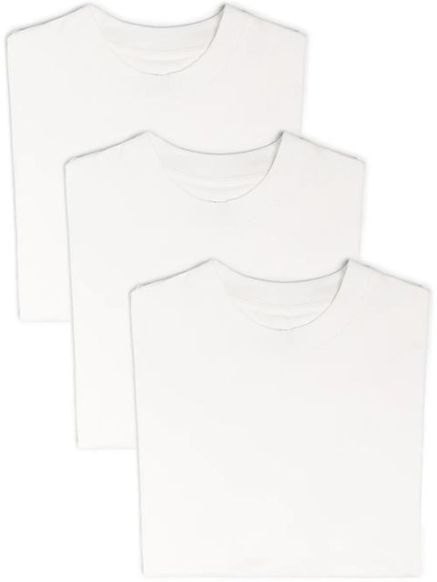 Jil Sander pack of 3 logo patch T-shirt - White - zdjęcie produktu nr 1
