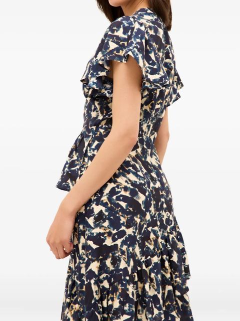 Marie Oliver Quinby ruffled maxi dress - Blue