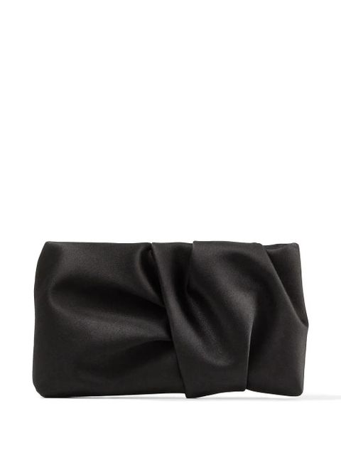 Jimmy Choo Bonny ruched clutch - Black - zdjęcie produktu nr 1