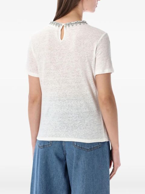 ZIMMERMANN crystal-embellished T-shirt - White - zdjęcie produktu nr 2
