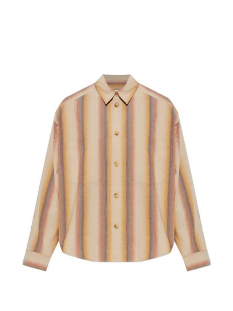 ISABEL MARANT striped pocketed shirt - Neutrals - zdjęcie produktu nr 1
