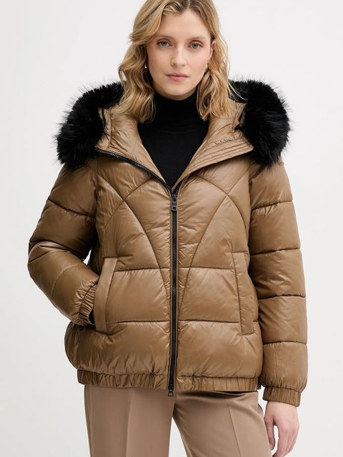 Geox kurtka BACKSIE kolor brązowy zimowa W5628S T3121 - zdjęcie produktu nr 1