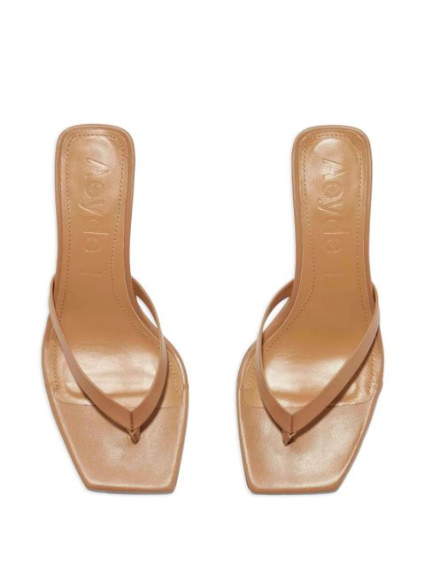 Aeyde Wilma square-toe sandals - Neutrals