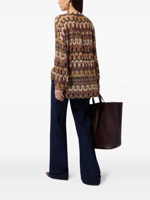 Missoni v-neck patterned top - Neutrals