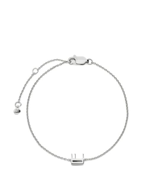Monica Vinader Initial E chain bracelet - Silver - zdjęcie produktu nr 1