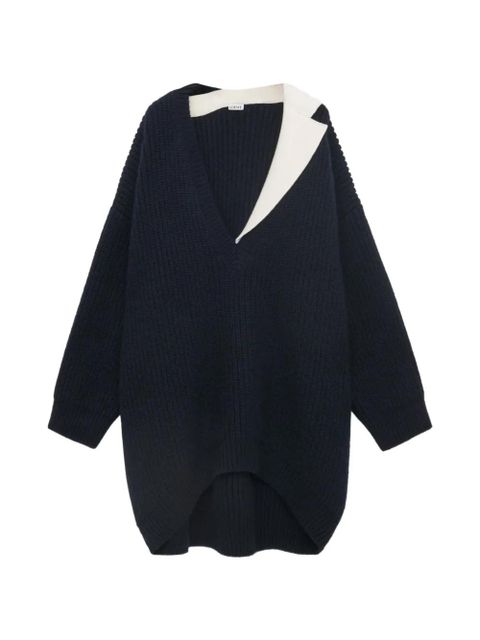 LOEWE V-neck sweater - Blue - zdjęcie produktu nr 1