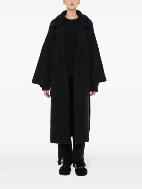 Alanui knitted robe coat - Black