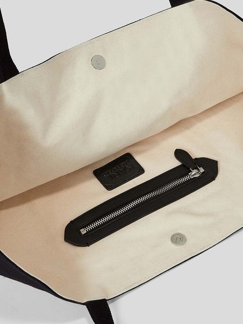 Karl Lagerfeld torebka bawełniana kolor czarny