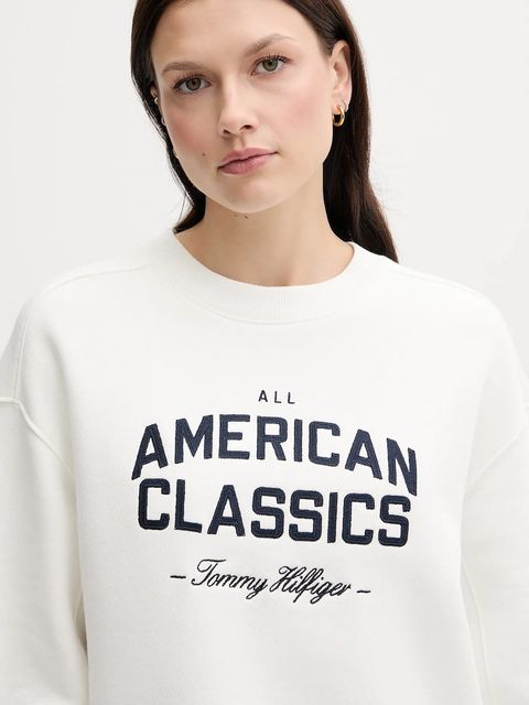 Tommy Hilfiger bluza damska kolor biały z aplikacją WW0WW45752
