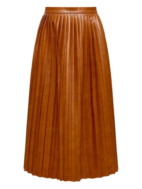 MM6 Maison Margiela pleated midi skirt - Orange - zdjęcie produktu nr 1