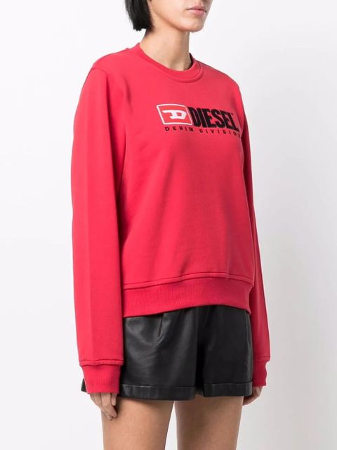 Diesel embroidered-logo crew neck sweatshirt