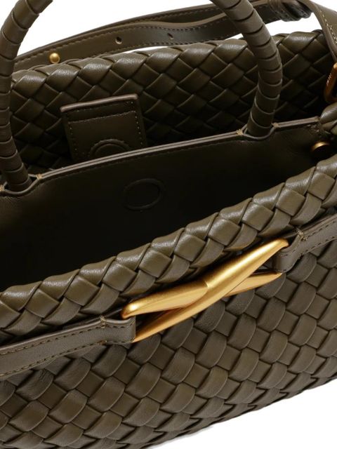 JW Pei Elora woven top handle tote bag - Green