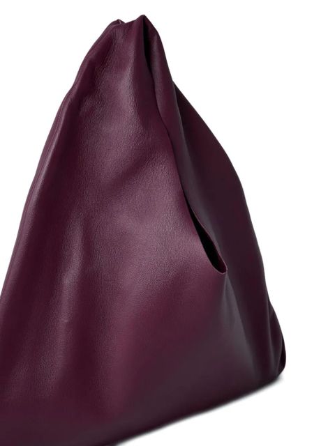 The Row small Bindle leather tote bag - Red