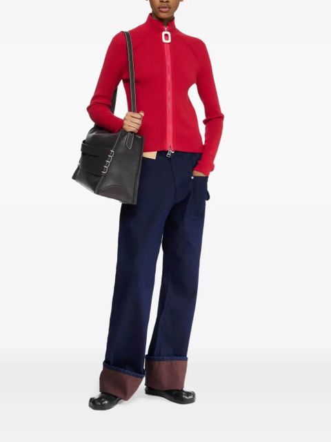 JW Anderson zip-up cardigan - Red - zdjęcie produktu nr 2