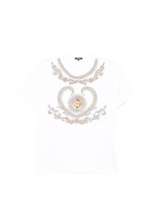 Versace embellished T-shirt - White - zdjęcie produktu nr 1