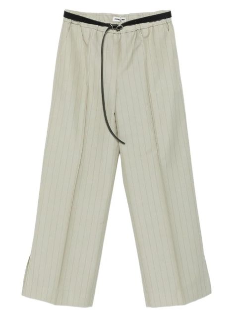 Jil Sander pinstripe trousers - Green - zdjęcie produktu nr 1