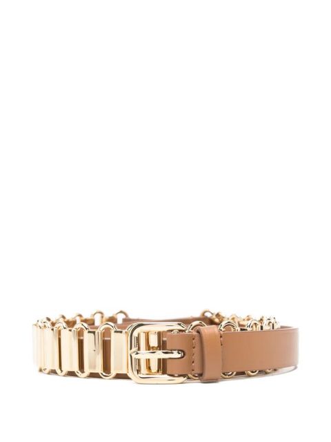 Miu Miu chain-detail buckle belt - Brown - zdjęcie produktu nr 1