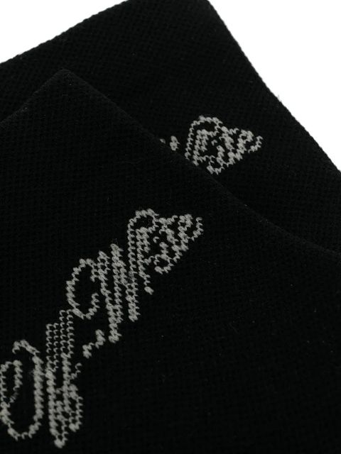 Off-White intarsia logo socks - 1001 BLACK WHITE - zdjęcie produktu nr 2