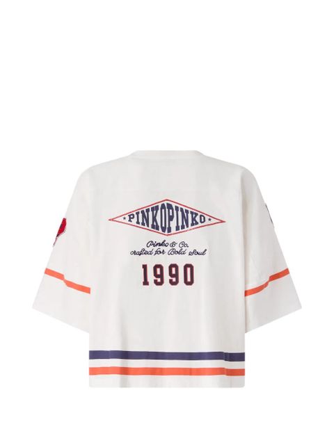 PINKO V-neck printed T-shirt - White - zdjęcie produktu nr 2