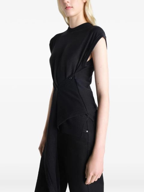 LEMAIRE buttoned sleeveless top - Black