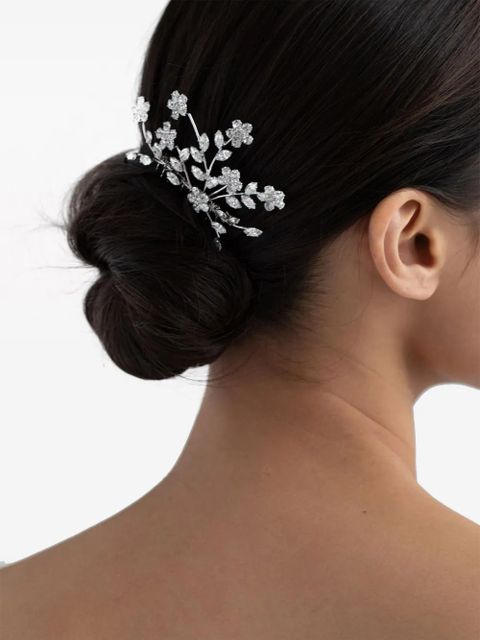 Jennifer Behr Delilah crystal-embellished comb - Silver