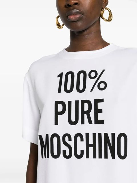 Moschino slogan-print T-shirt - White
