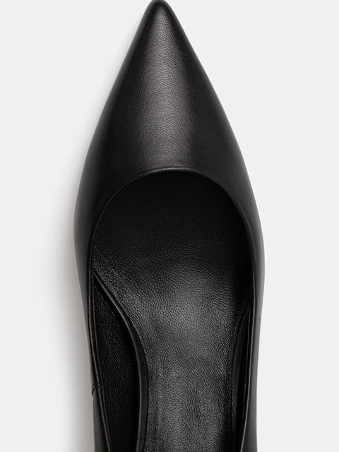 Answear.LAB szpilki skórzane kolor czarny