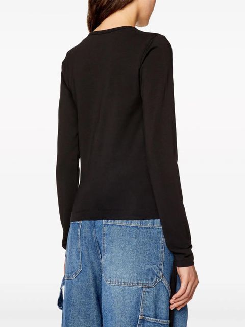 Diesel T-Angie long-sleeved T-shirt - Black