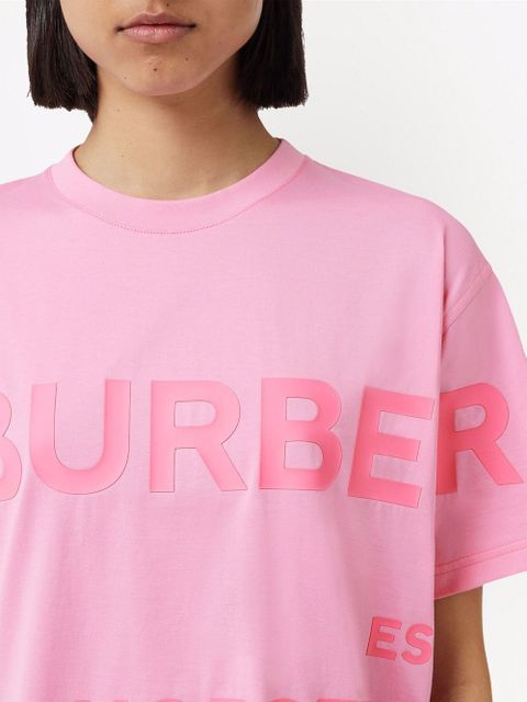 Burberry Horseferry print oversized T-shirt - Pink - zdjęcie produktu nr 2