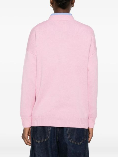 MC2 Saint Barth patterned-jacquard cardigan - Pink