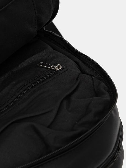 Blauer plecak damski kolor czarny mały gładki POLLY02